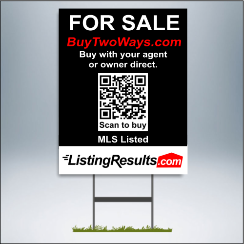 Flat Fee MLS Premium Real Estate Sign